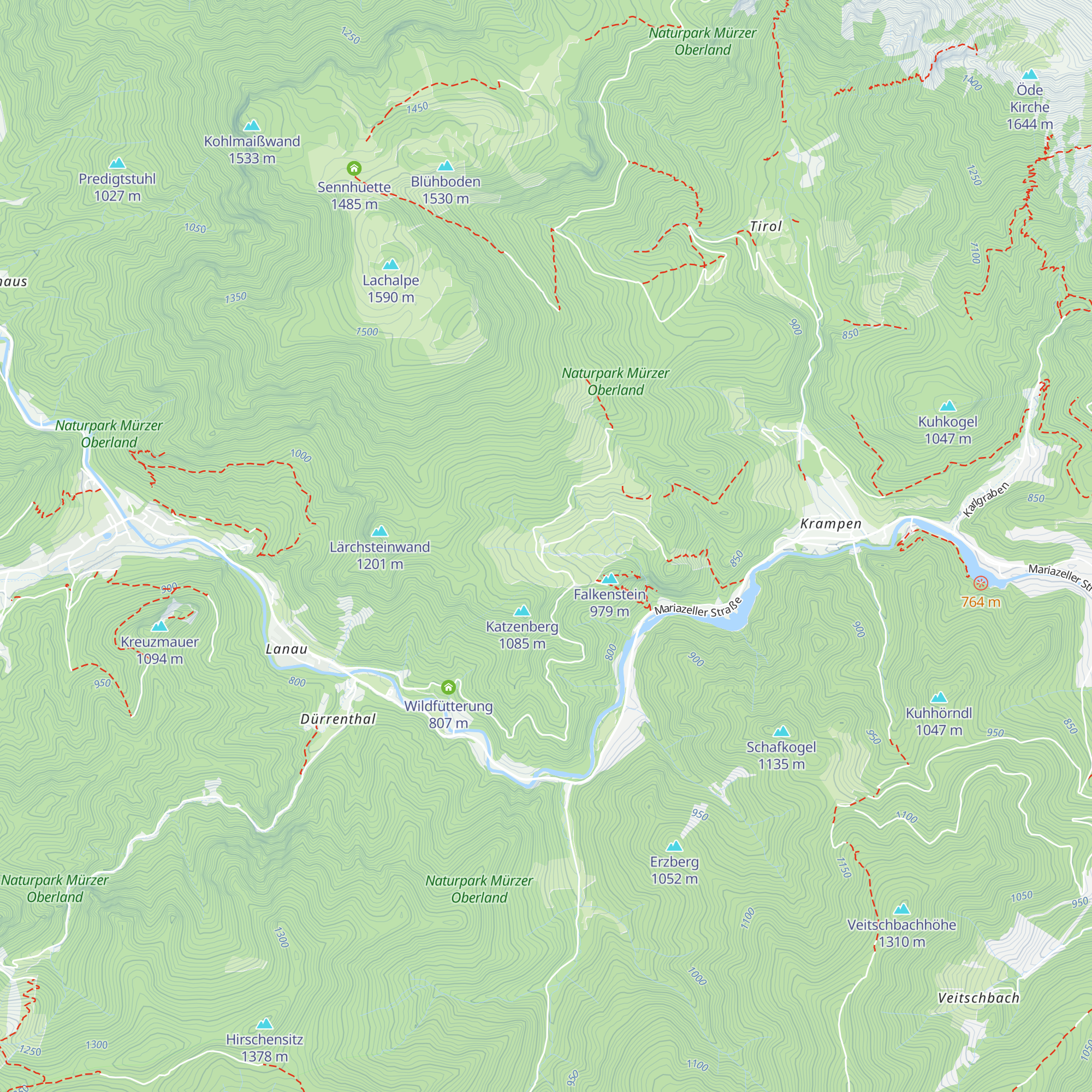 Falkensteinalm map