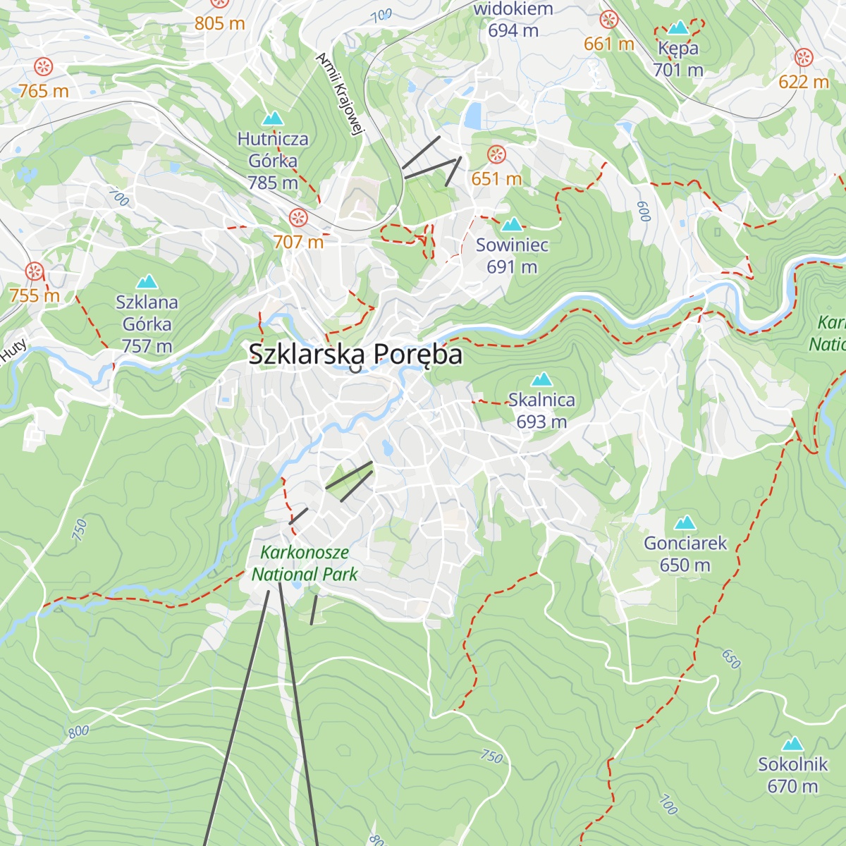 Chata Ducha Gór map