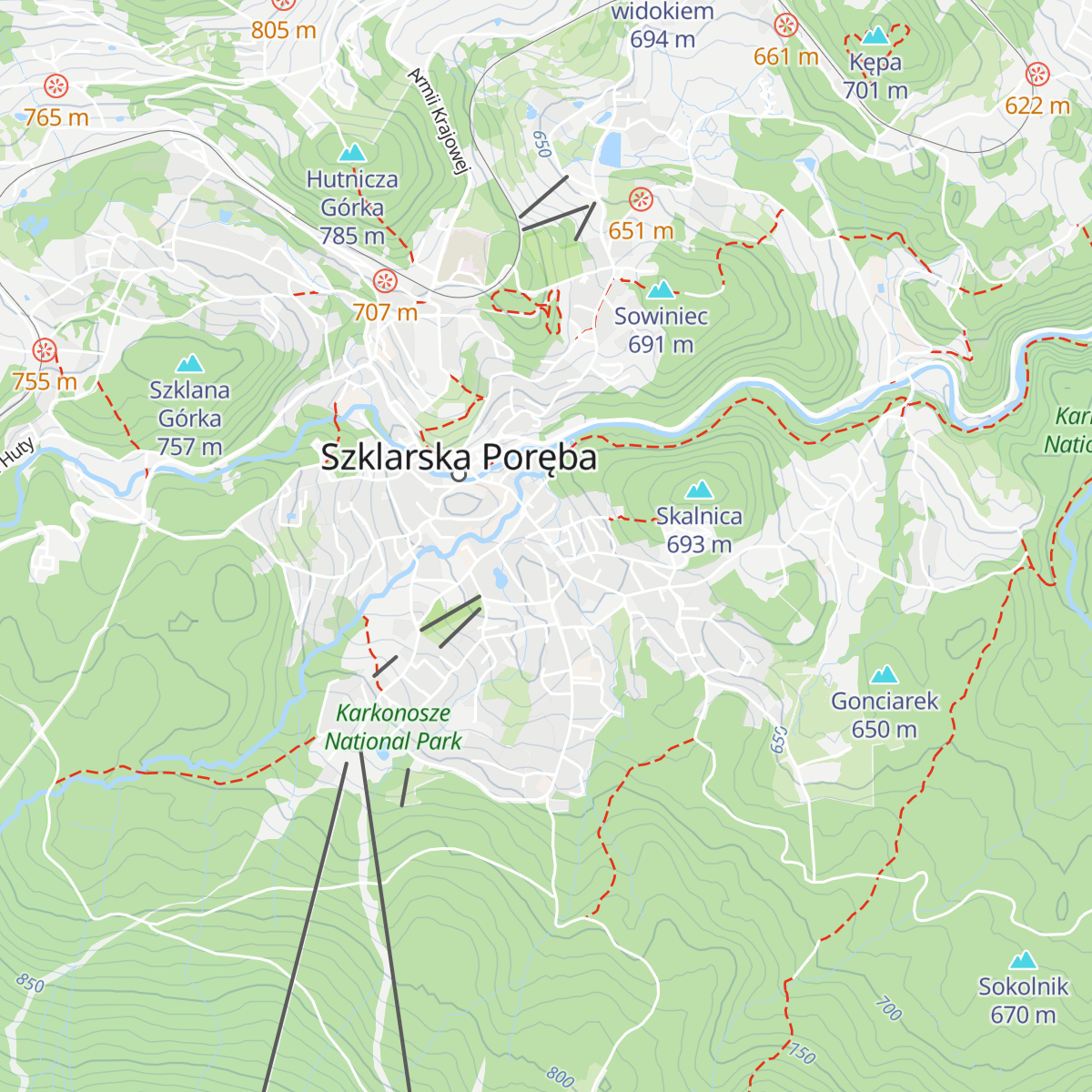 Chata Ducha Gór map