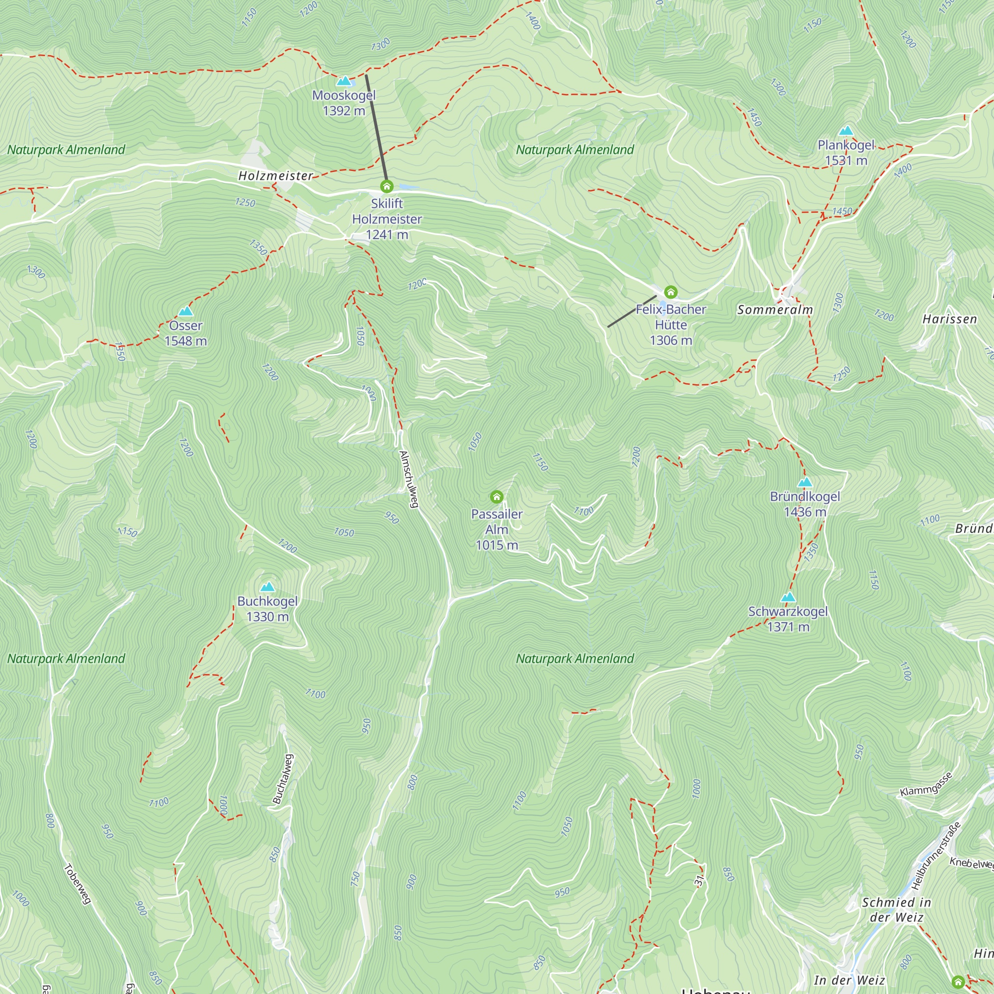 Passailer Alm map