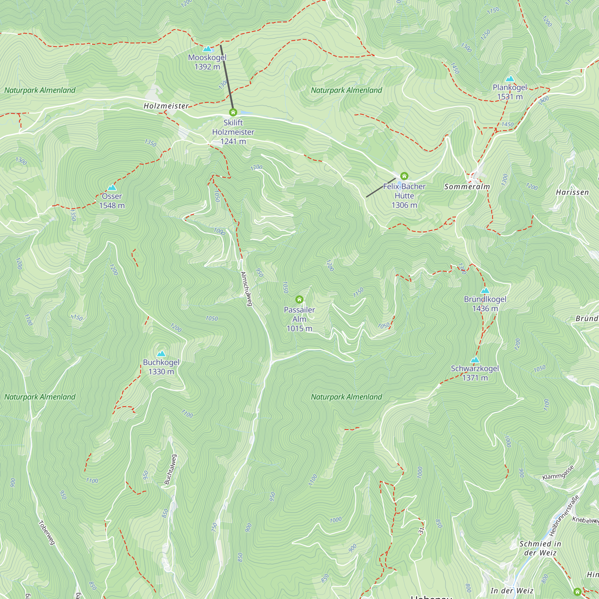 Passailer Alm map