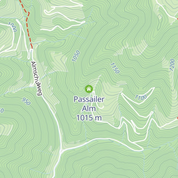 Map of Passailer Alm