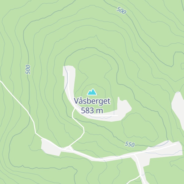 Map of Våsberget