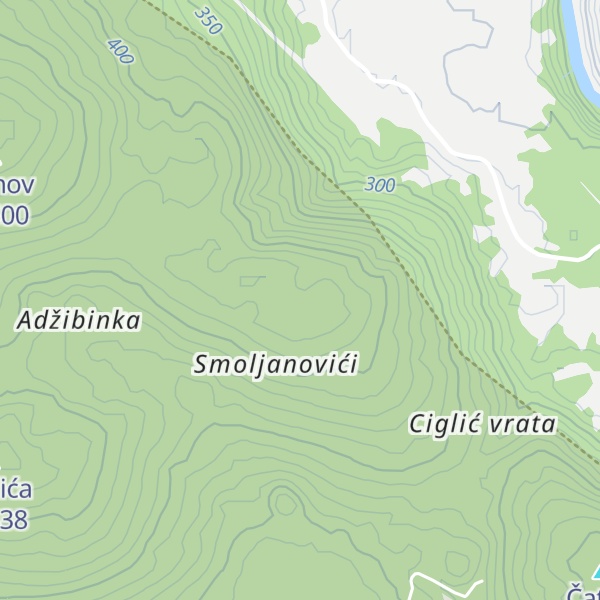 Map of Garavica