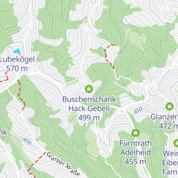 Map of Buschenschank Hack-Gebell
