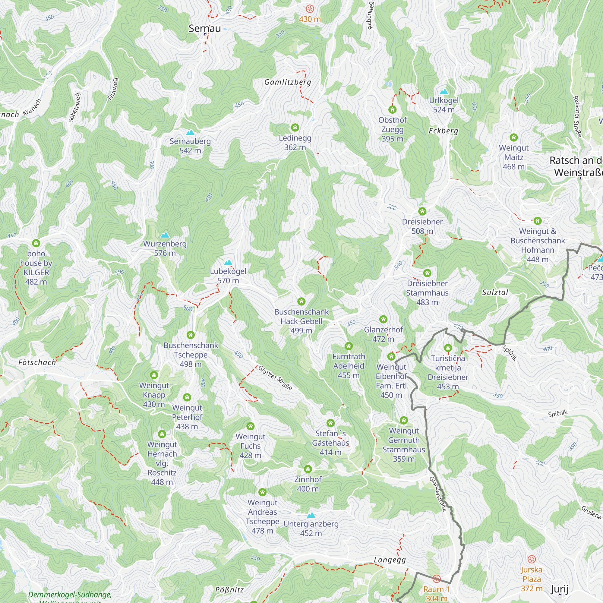 Buschenschank Hack-Gebell map
