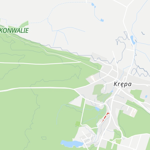 Map of Krępiec