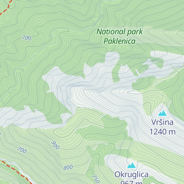Map of Veliki Kom