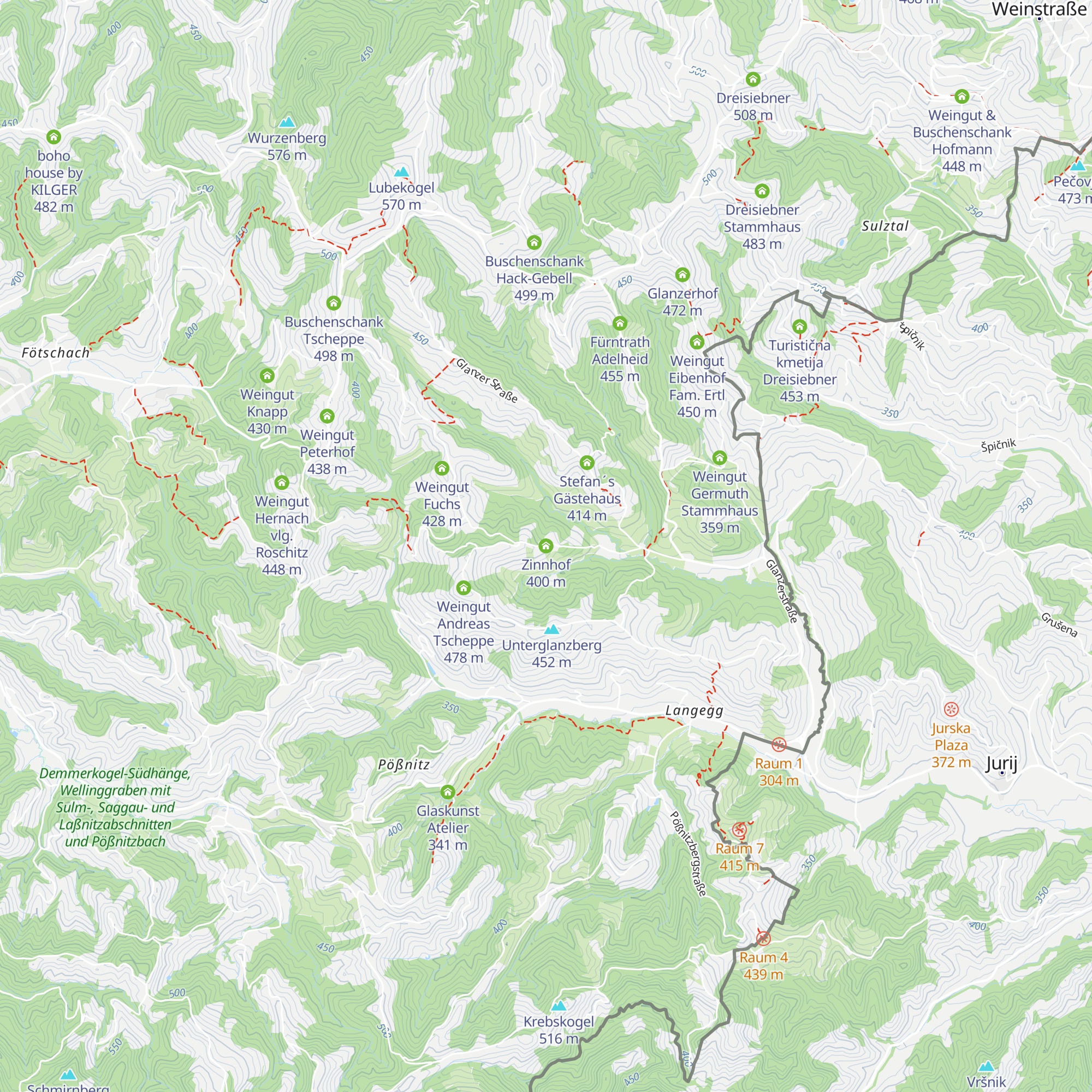 Zinnhof map
