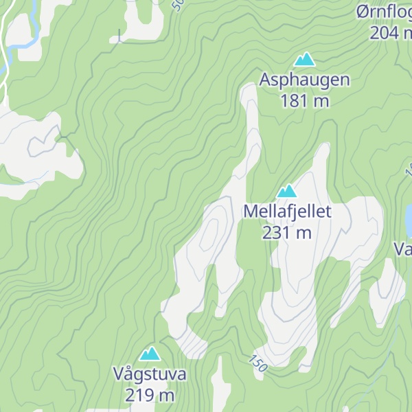 Map of Olderdalstuva