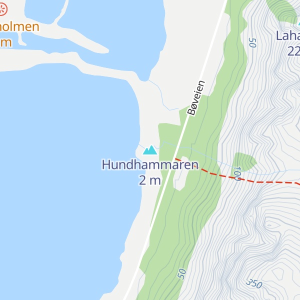 Map of Hundhammaren