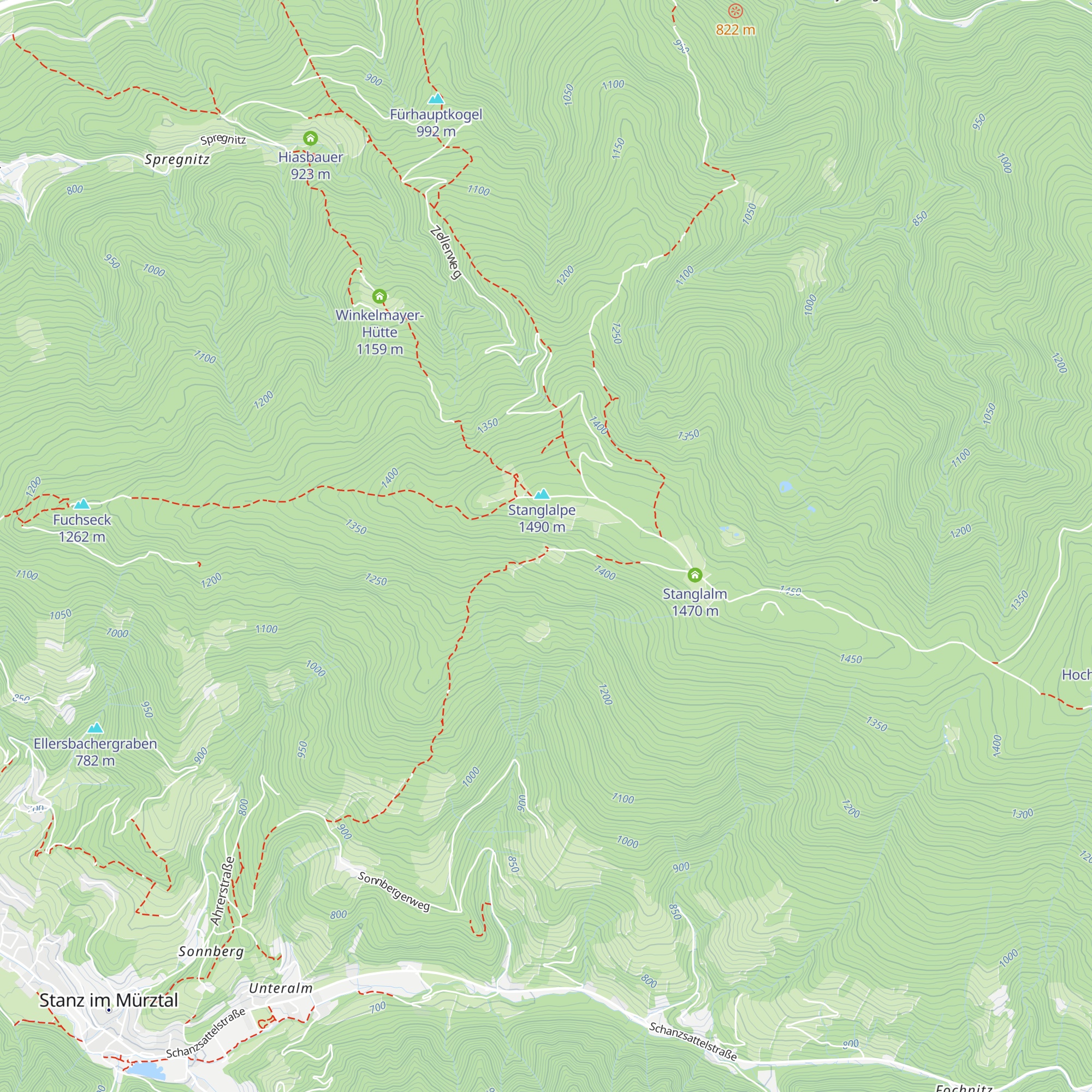 Schnabl vlg. Möstl map