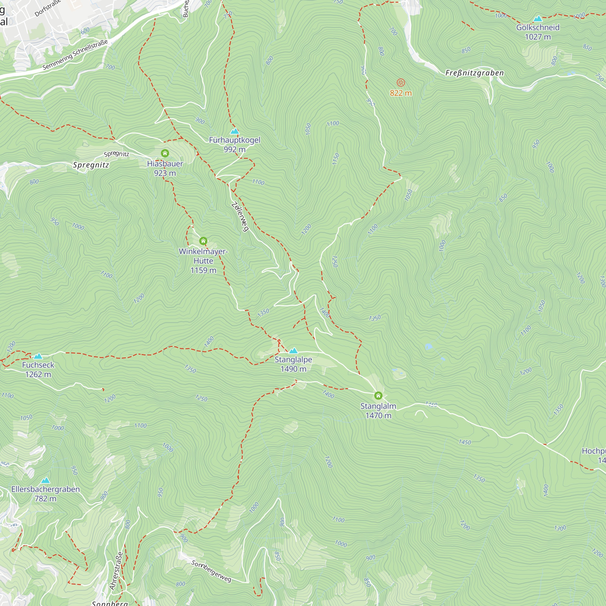 Engelbert Mautner Hütte map