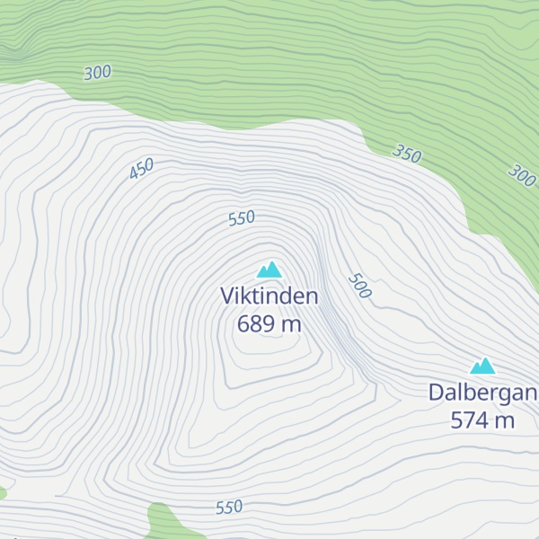 Map of Viktinden