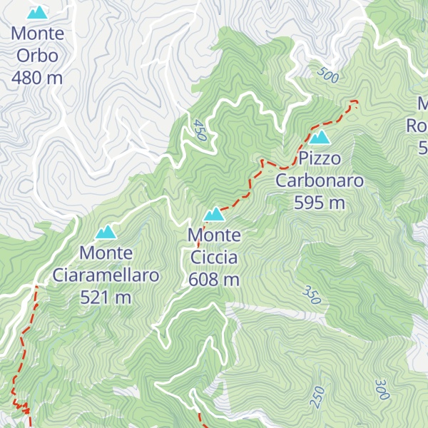 Map of Monte Ciccia