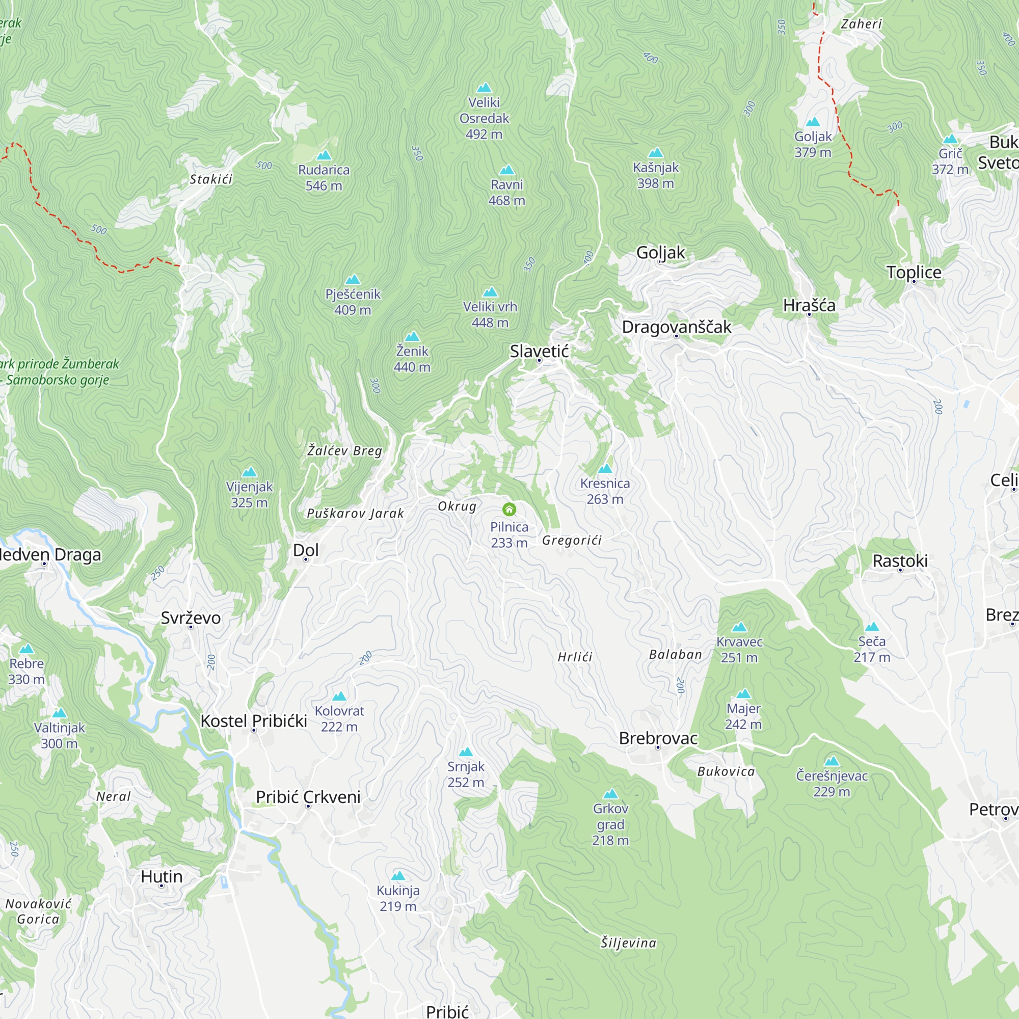 Pilnica map