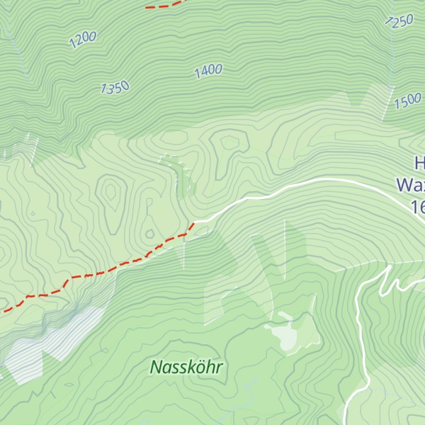 Map of Waxenegghütte