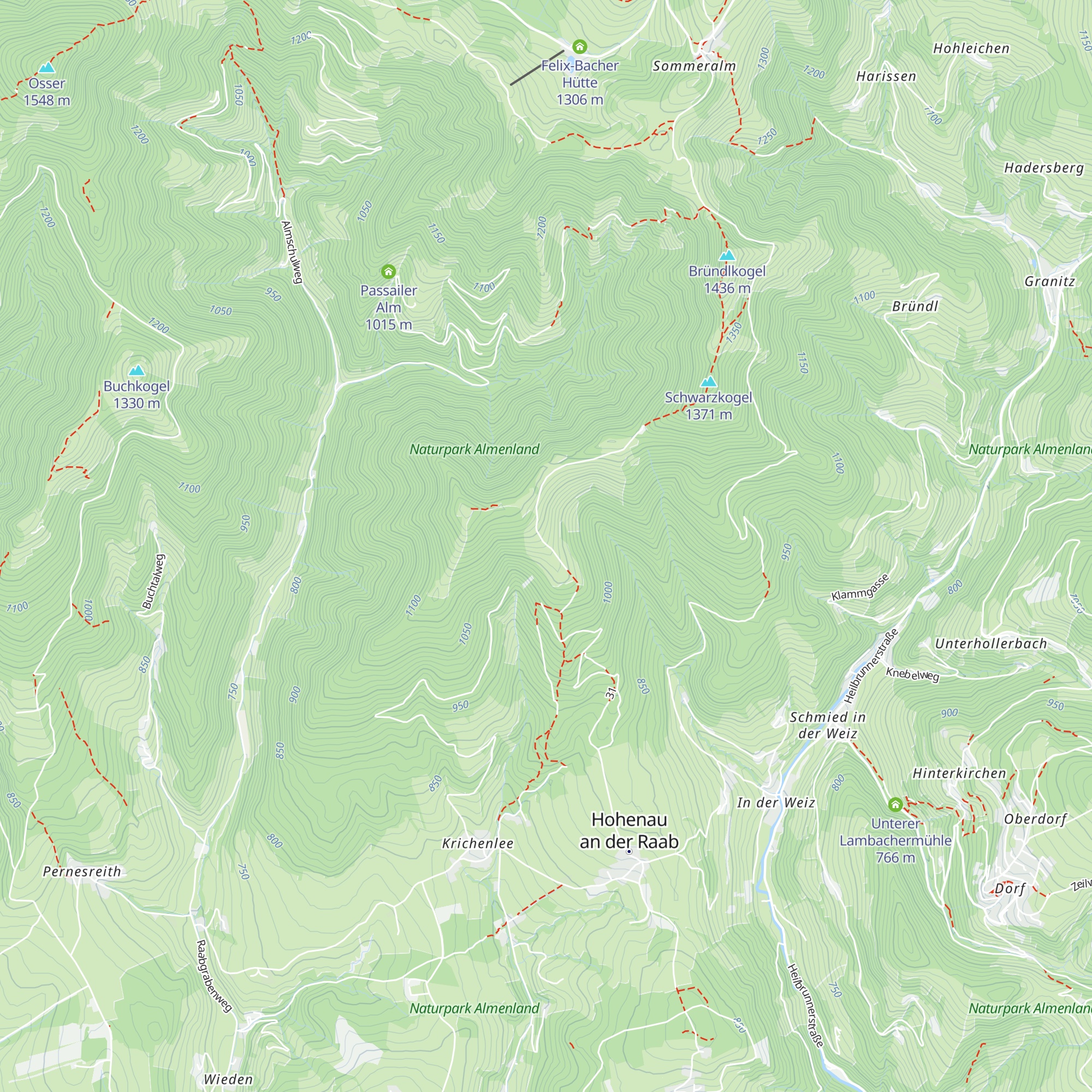 Ochsenhaltalm map