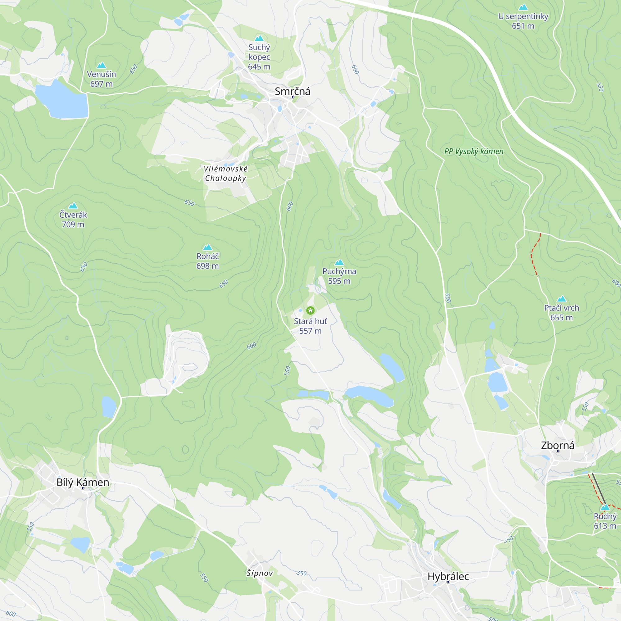 Stará huť map