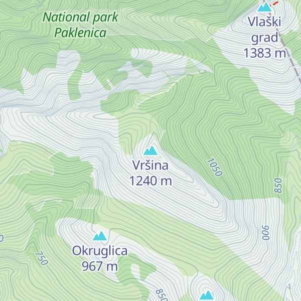 Map of Vršina