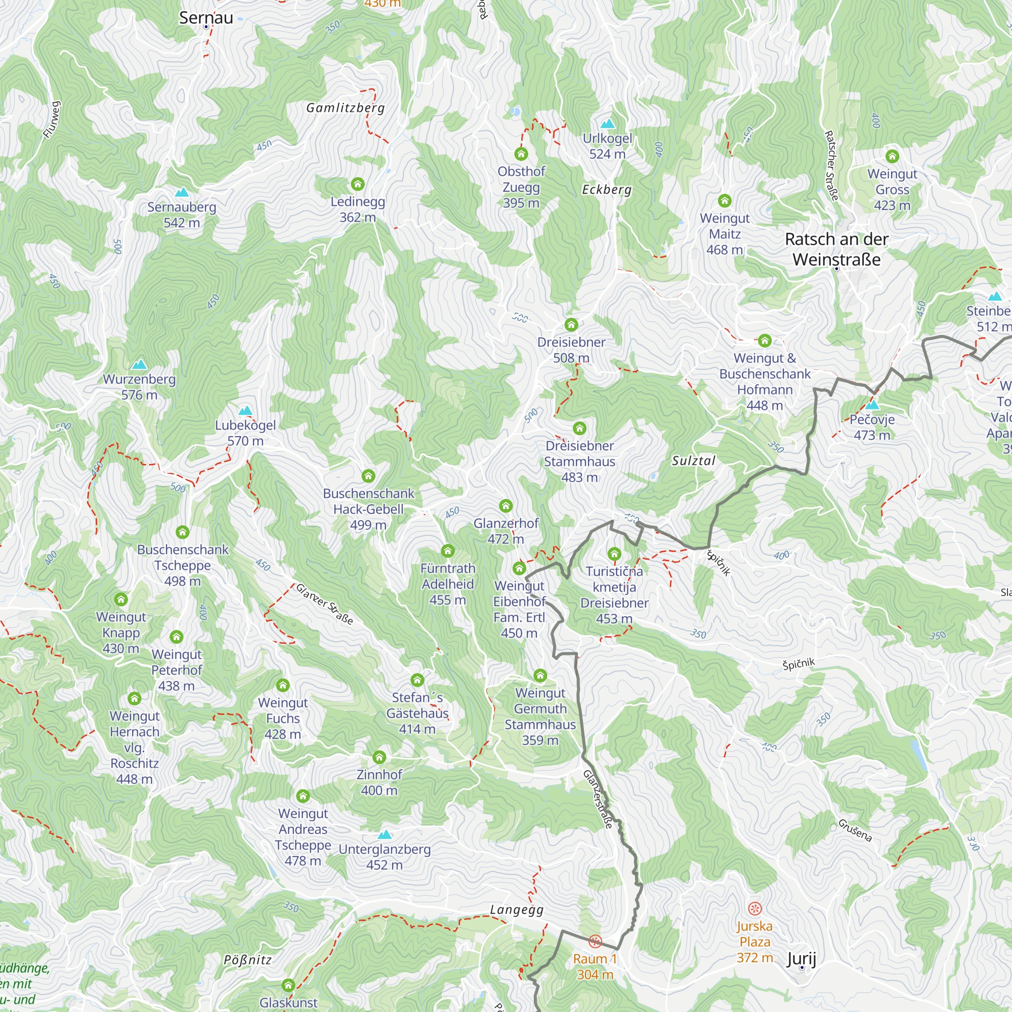Glanzerhof map