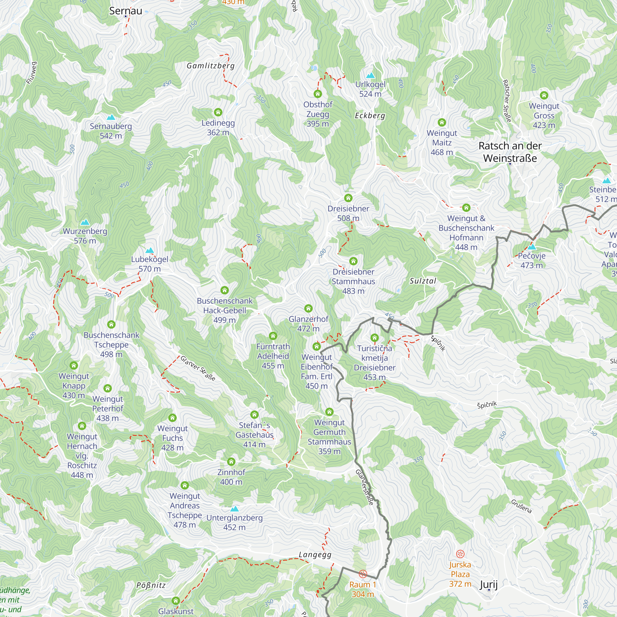 Glanzerhof map