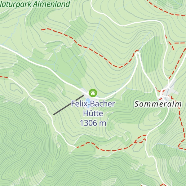 Map of Felix-Bacher Hütte