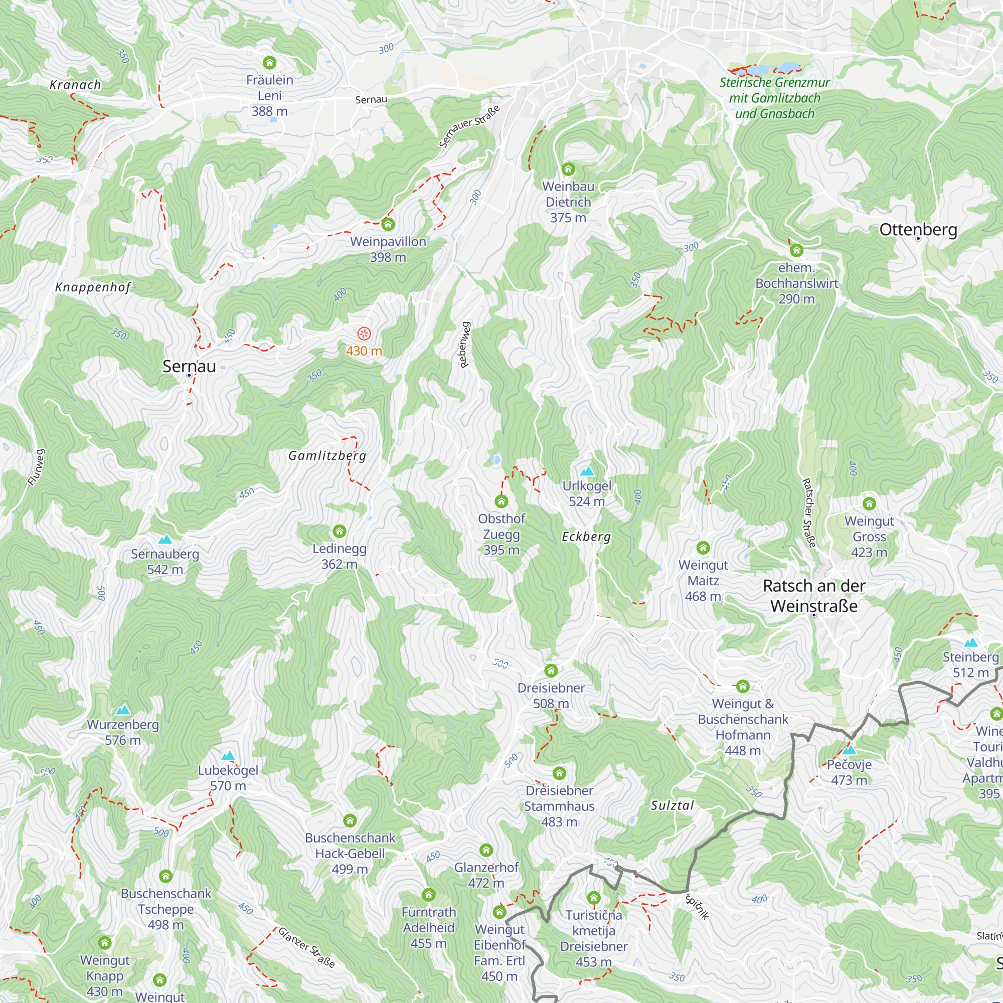 Obsthof Zuegg map