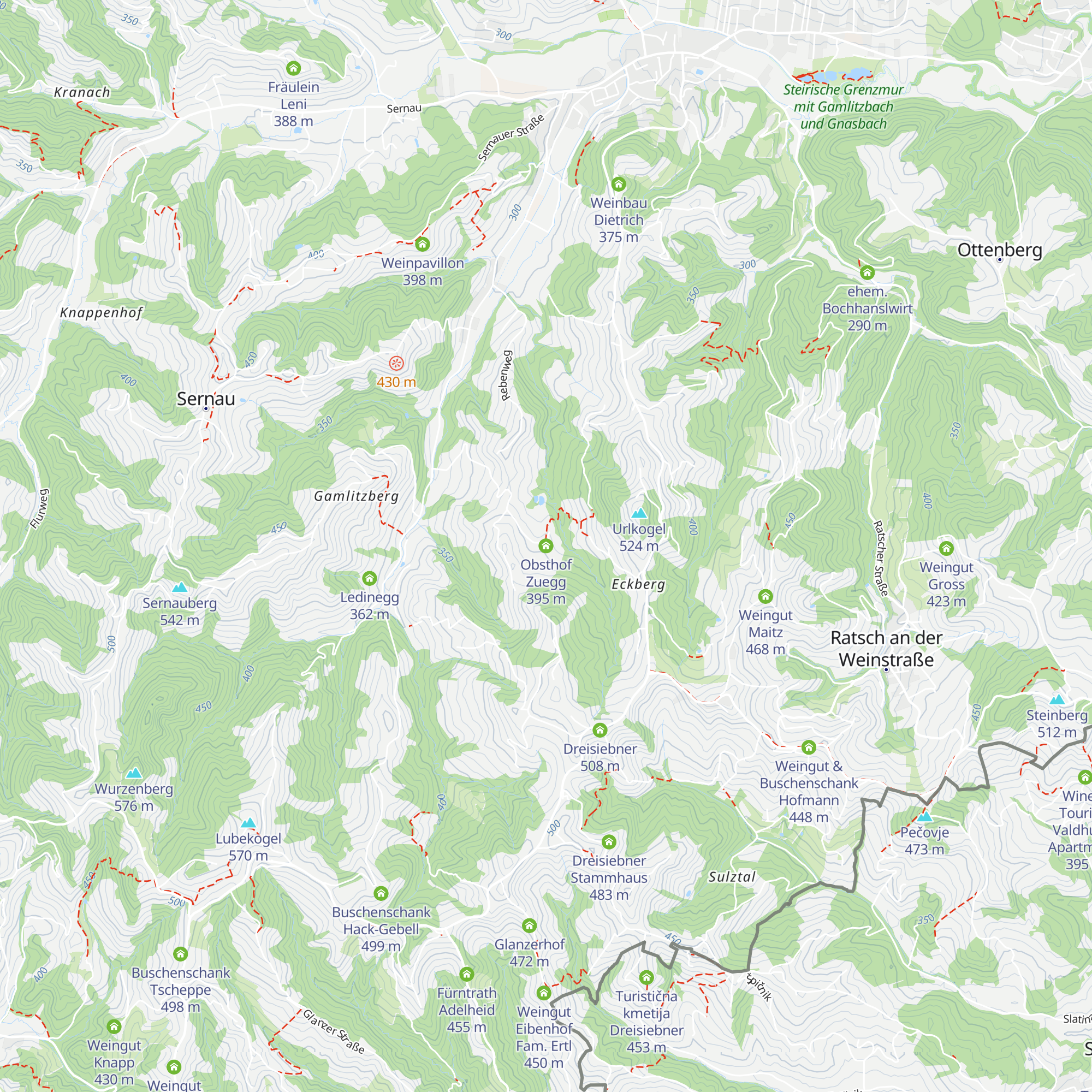Obsthof Zuegg map