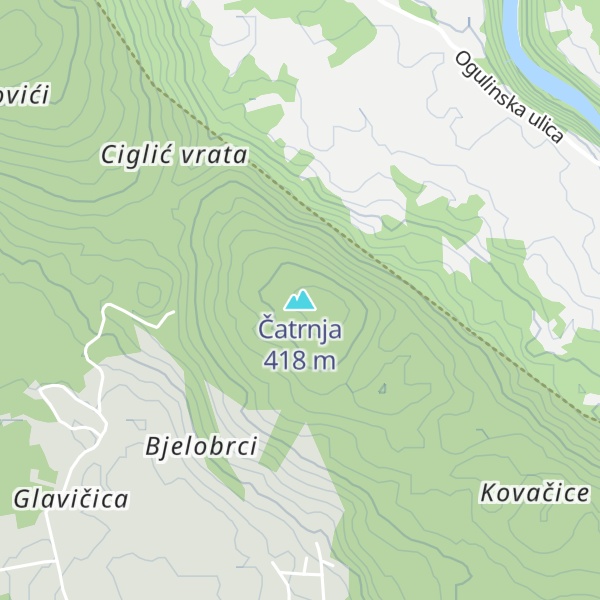 Map of Čatrnja