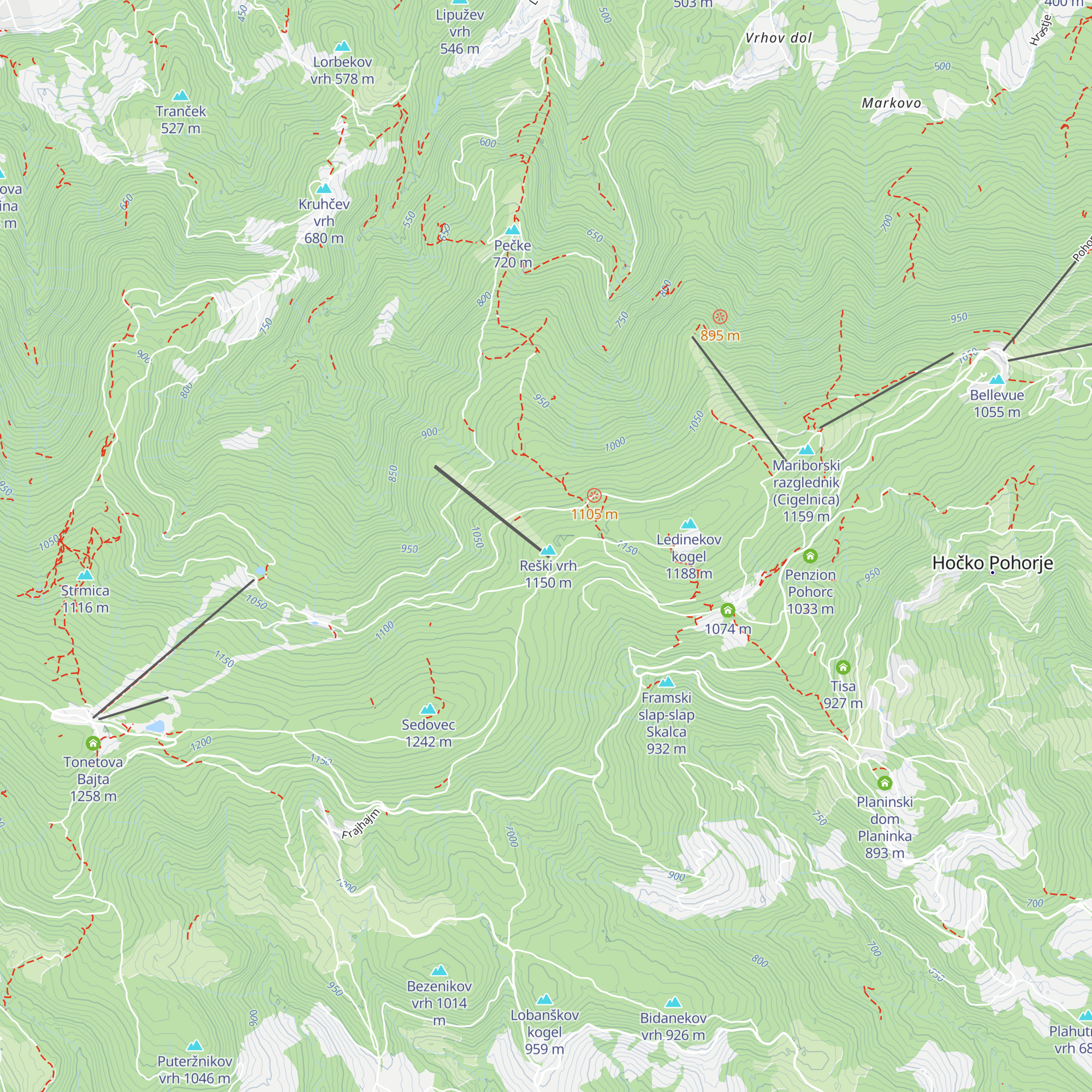 Ski Klub map