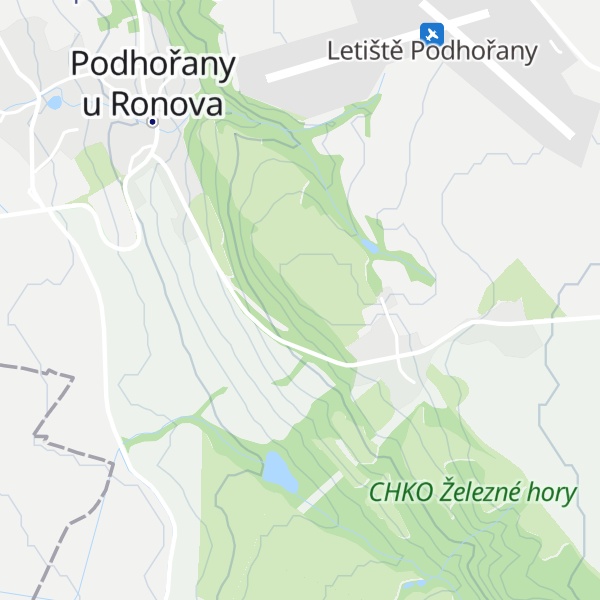 Map of Višňovka [Podhořany u Ronova]
