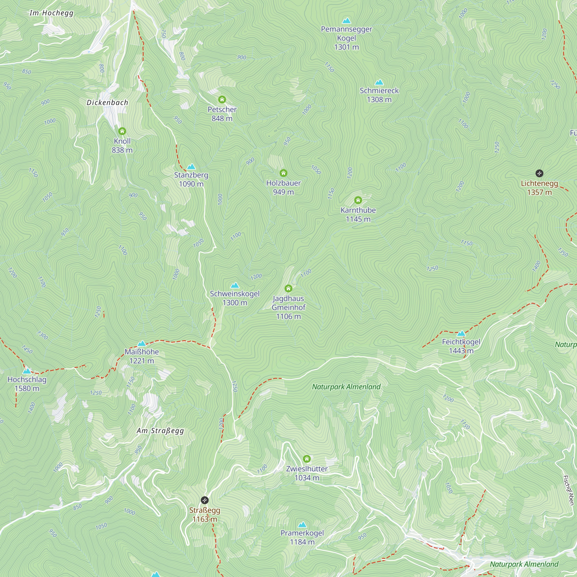 Jagdhaus Gmeinhof map