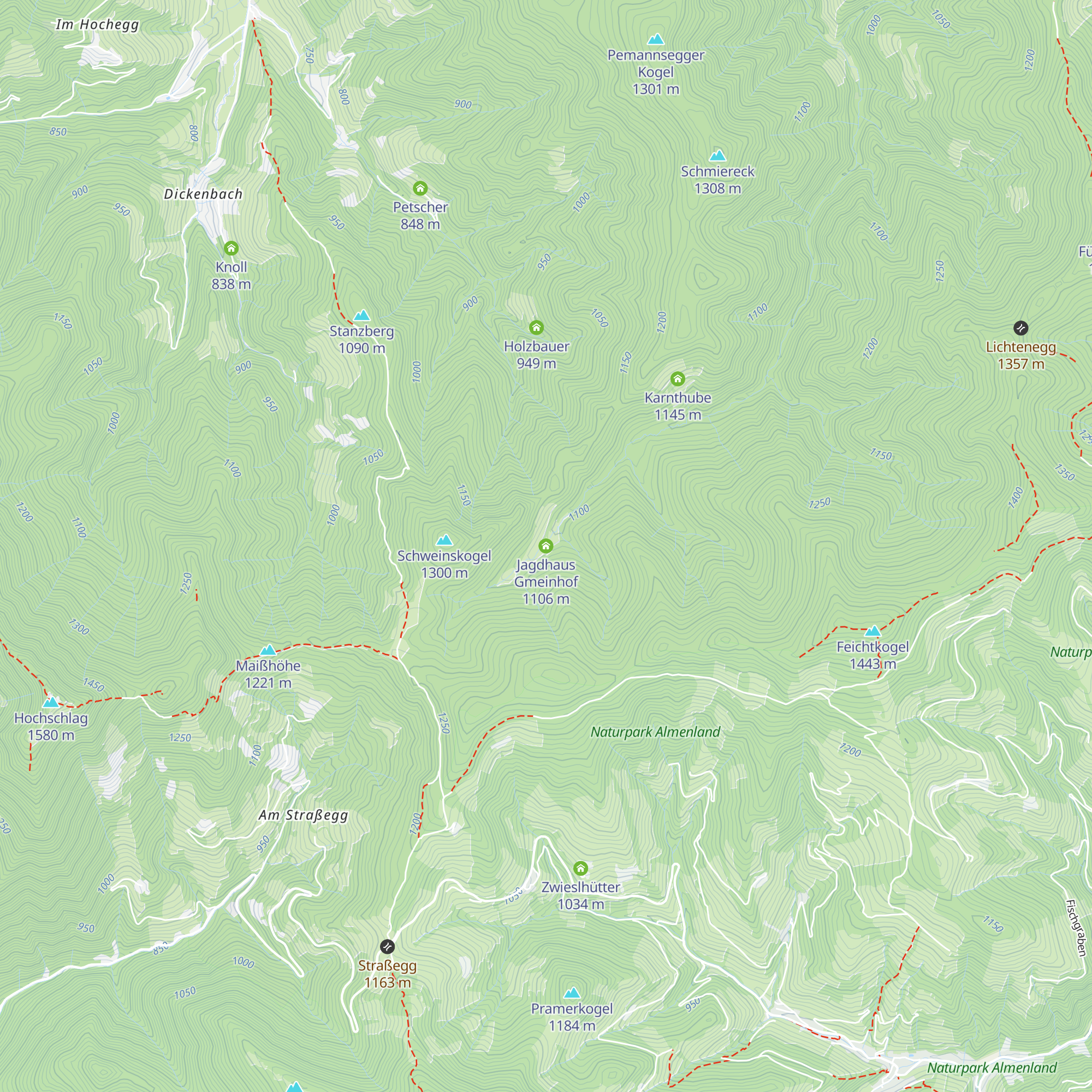 Jagdhaus Gmeinhof map