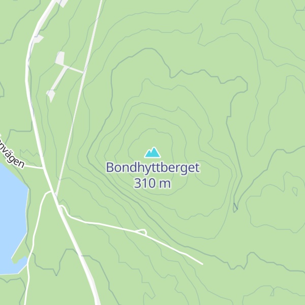 Map of Bondhyttberget