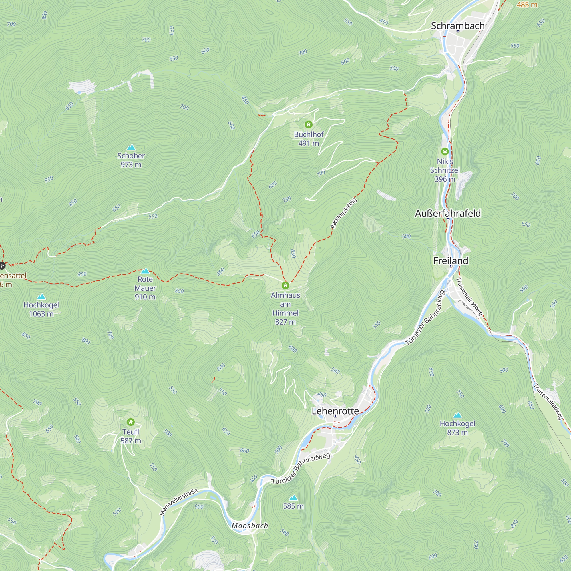 Almhaus am Himmel map