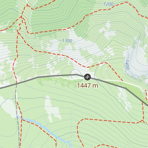 Map of Łabski Szczyt / Violík