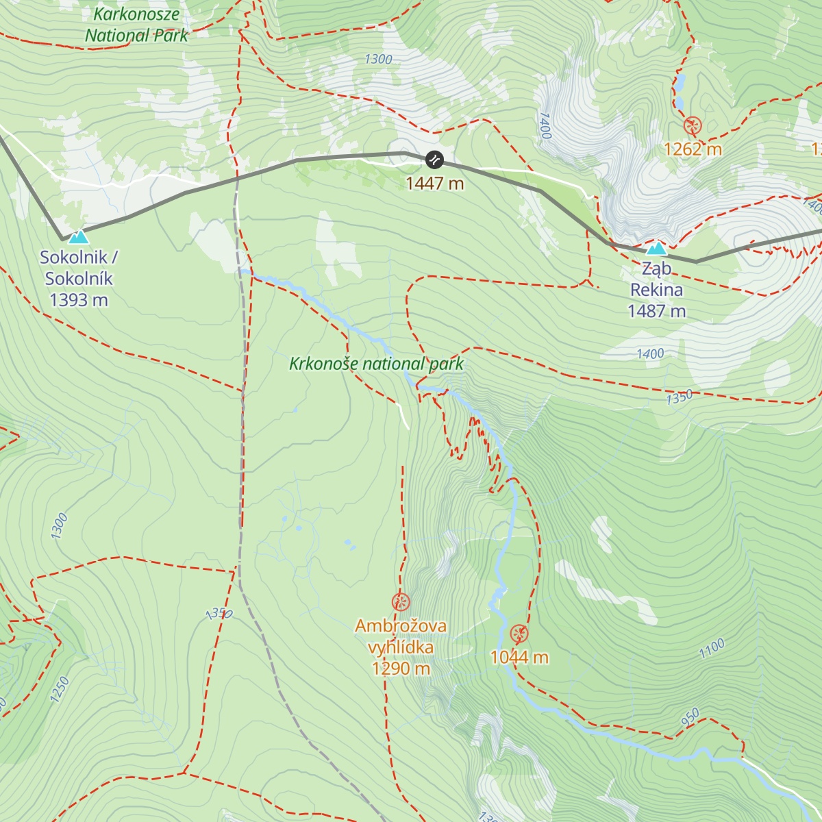 Labská bouda map