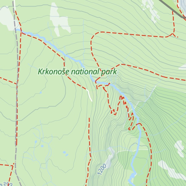 Map of Labská bouda