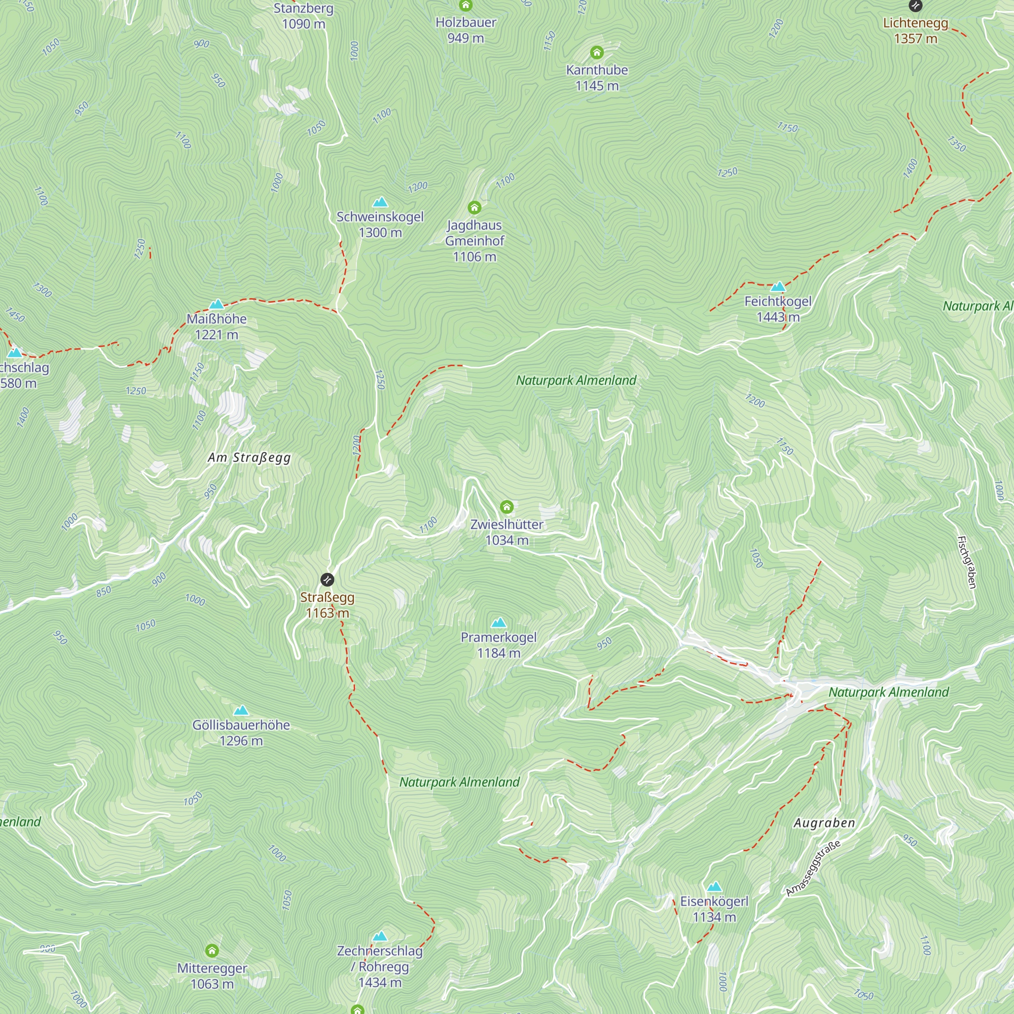 Zwieslhütter map