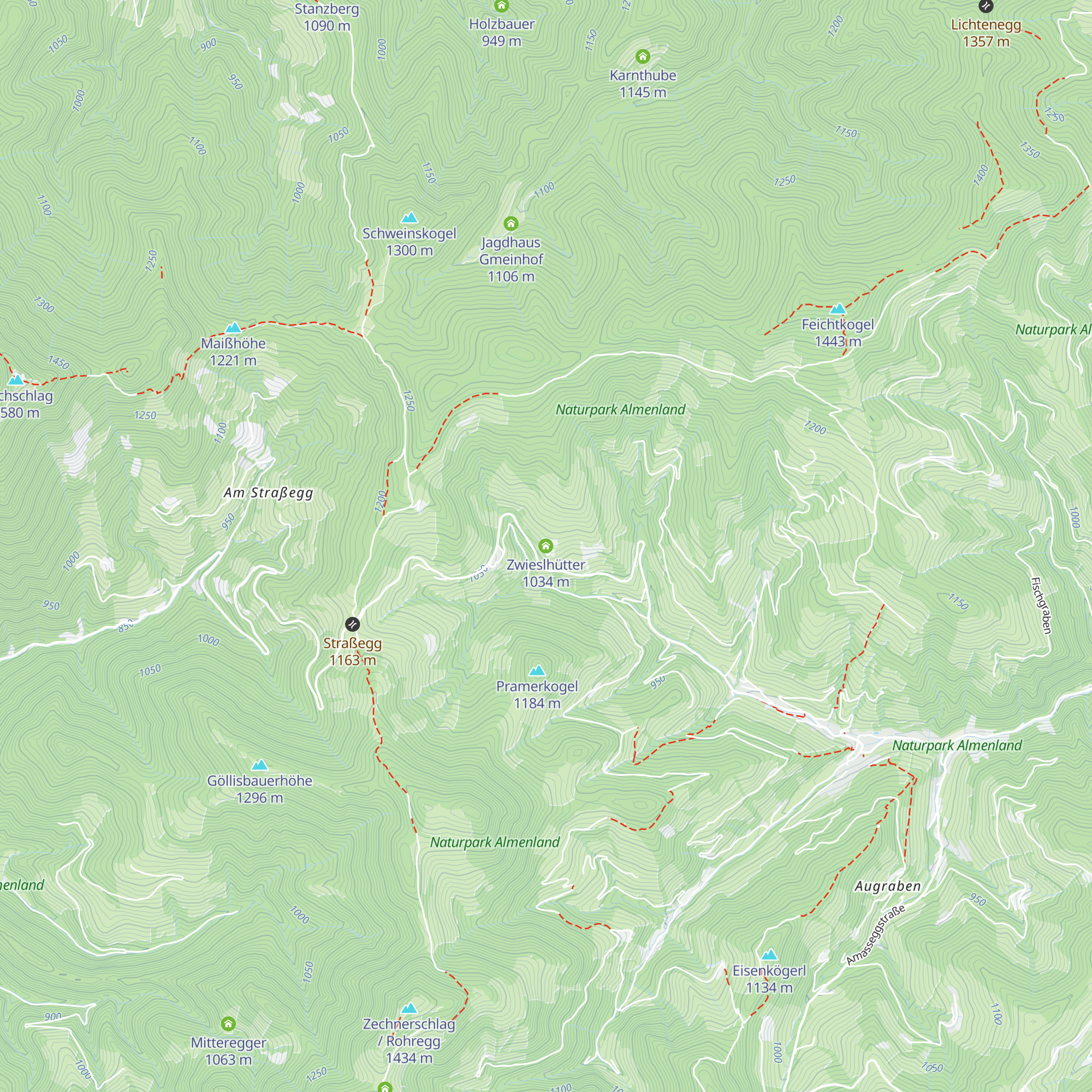 Zwieslhütter map
