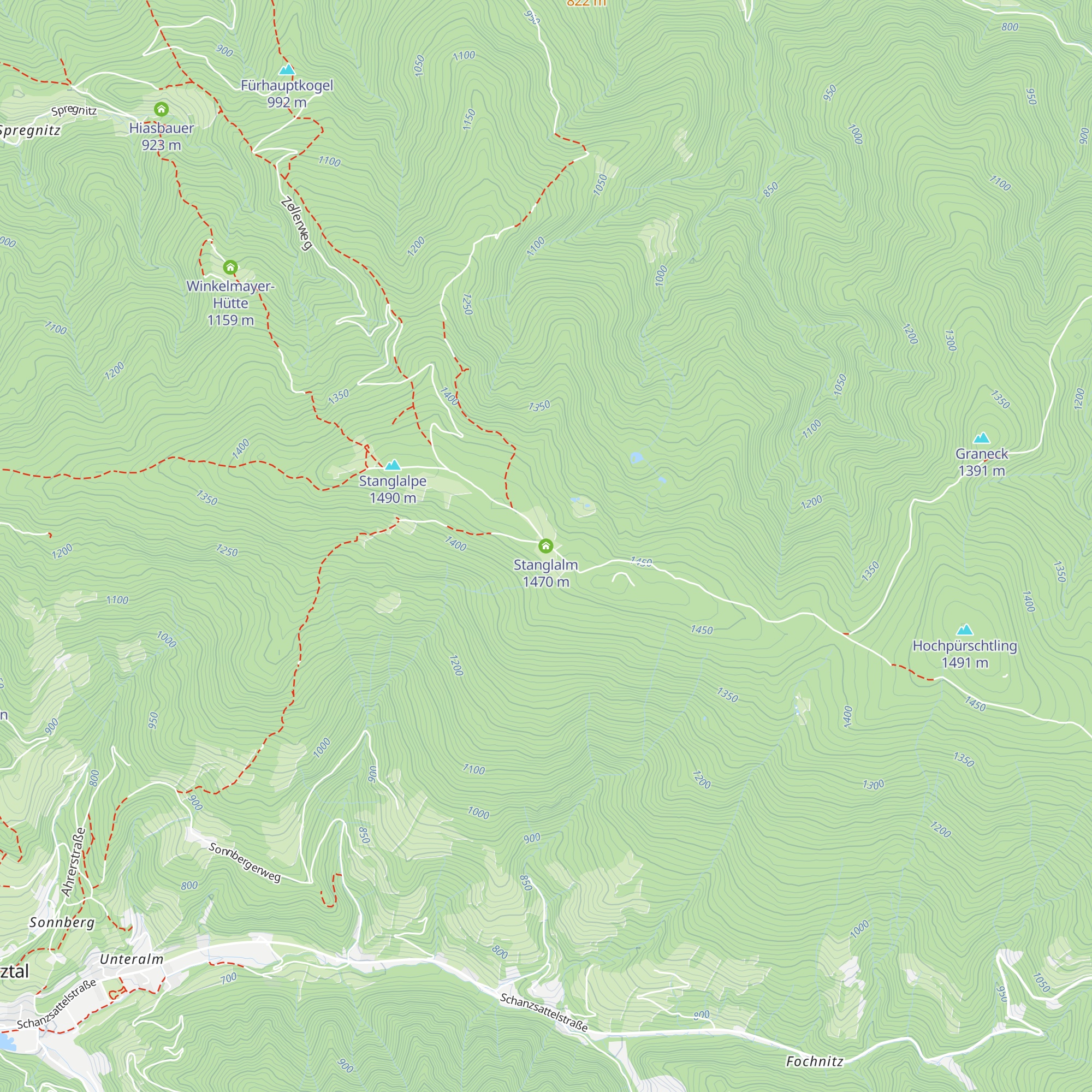 Stanglalm map