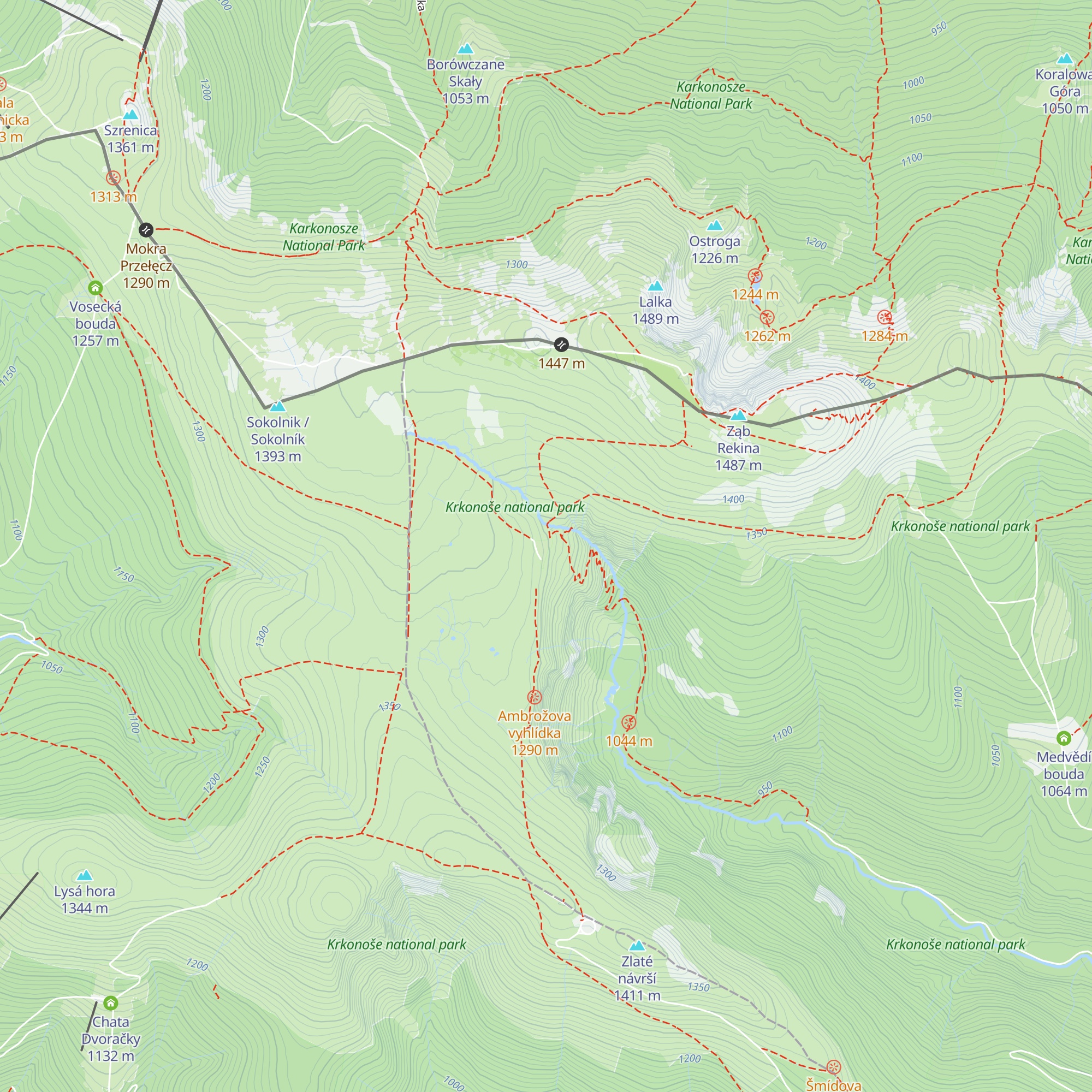 Restaurace Labska Bouda map