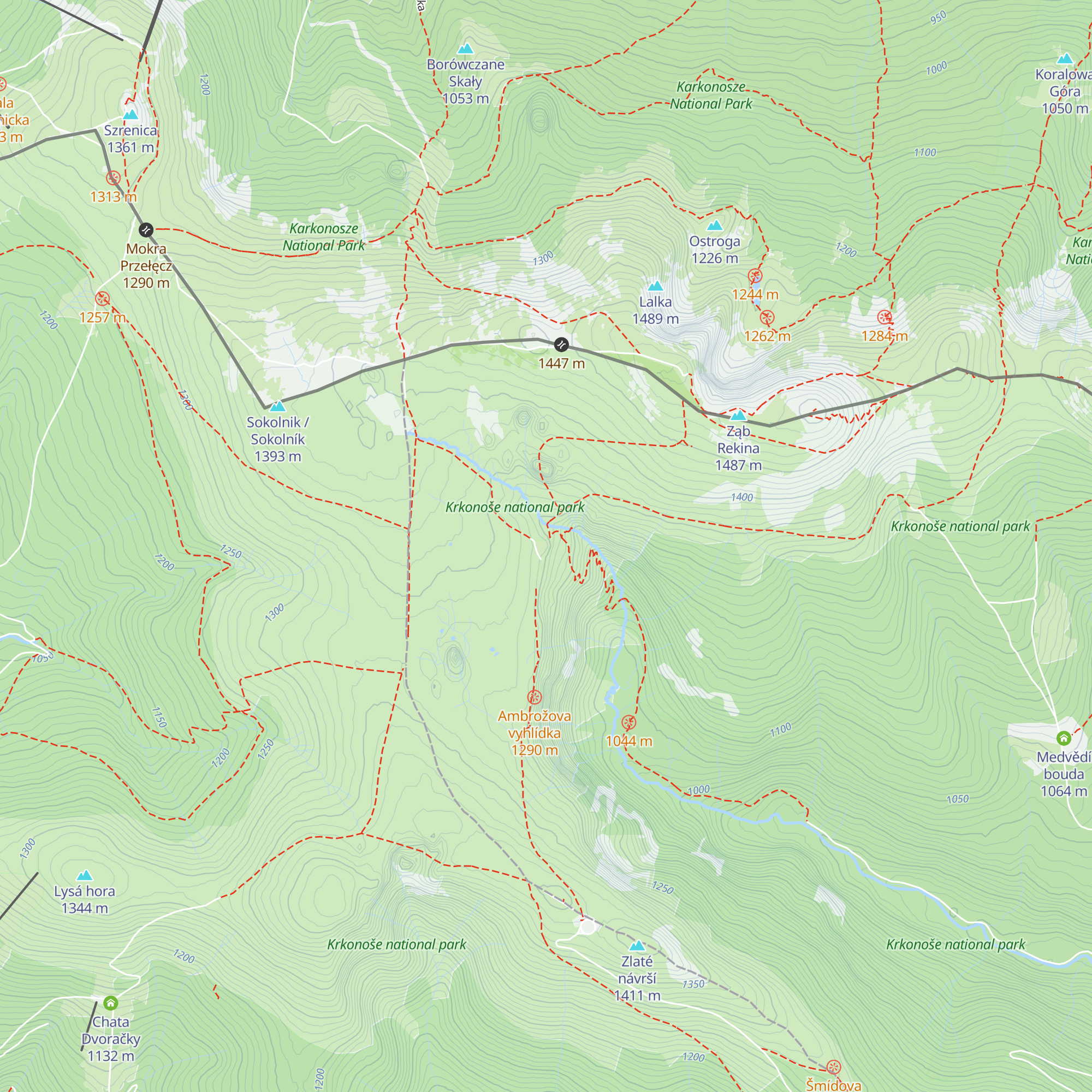 Restaurace Labska Bouda map
