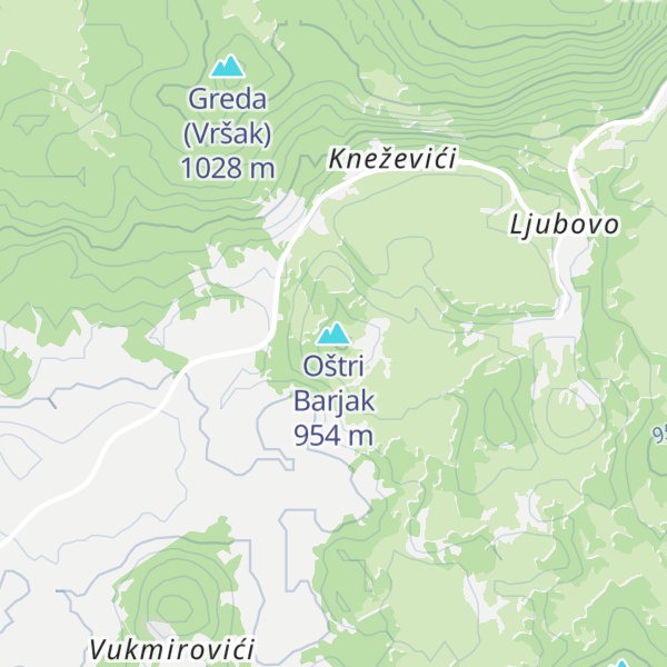 Map of Oštri Barjak