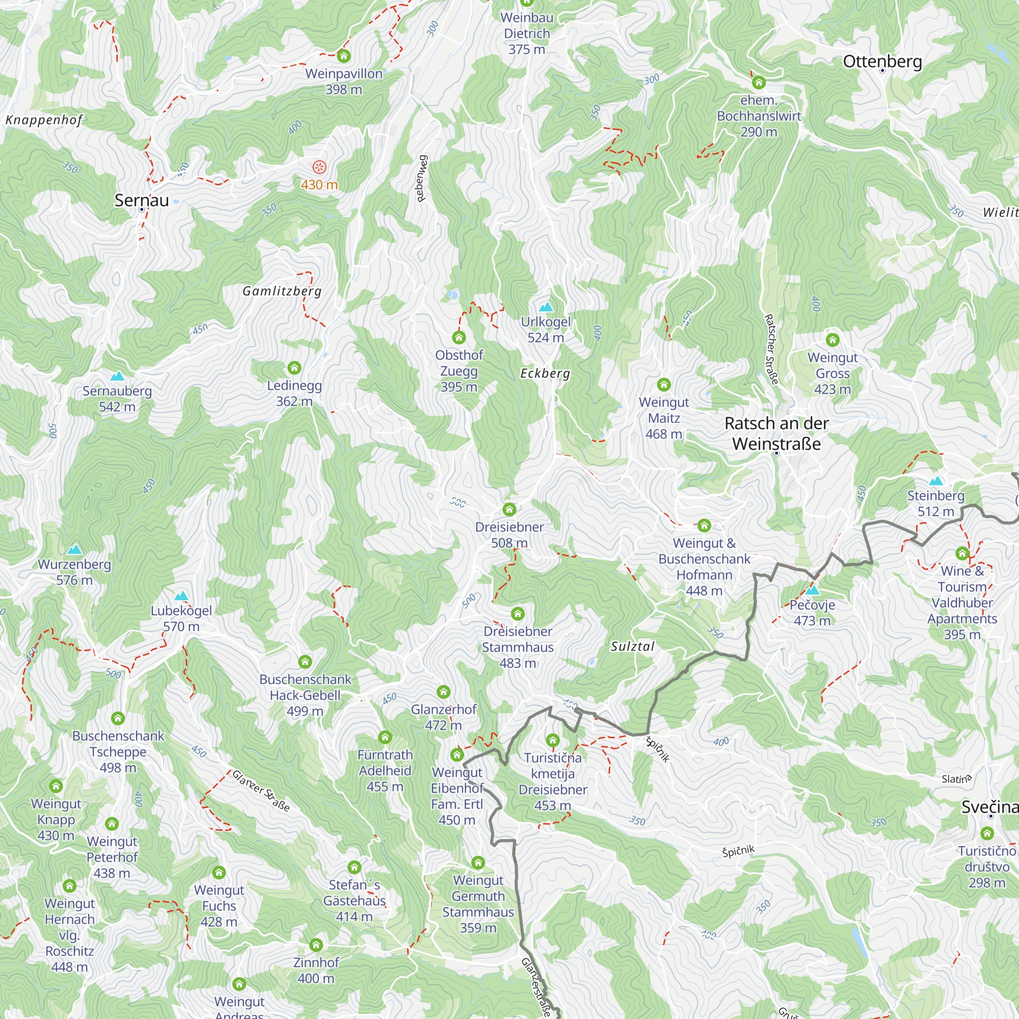 Dreisiebner map