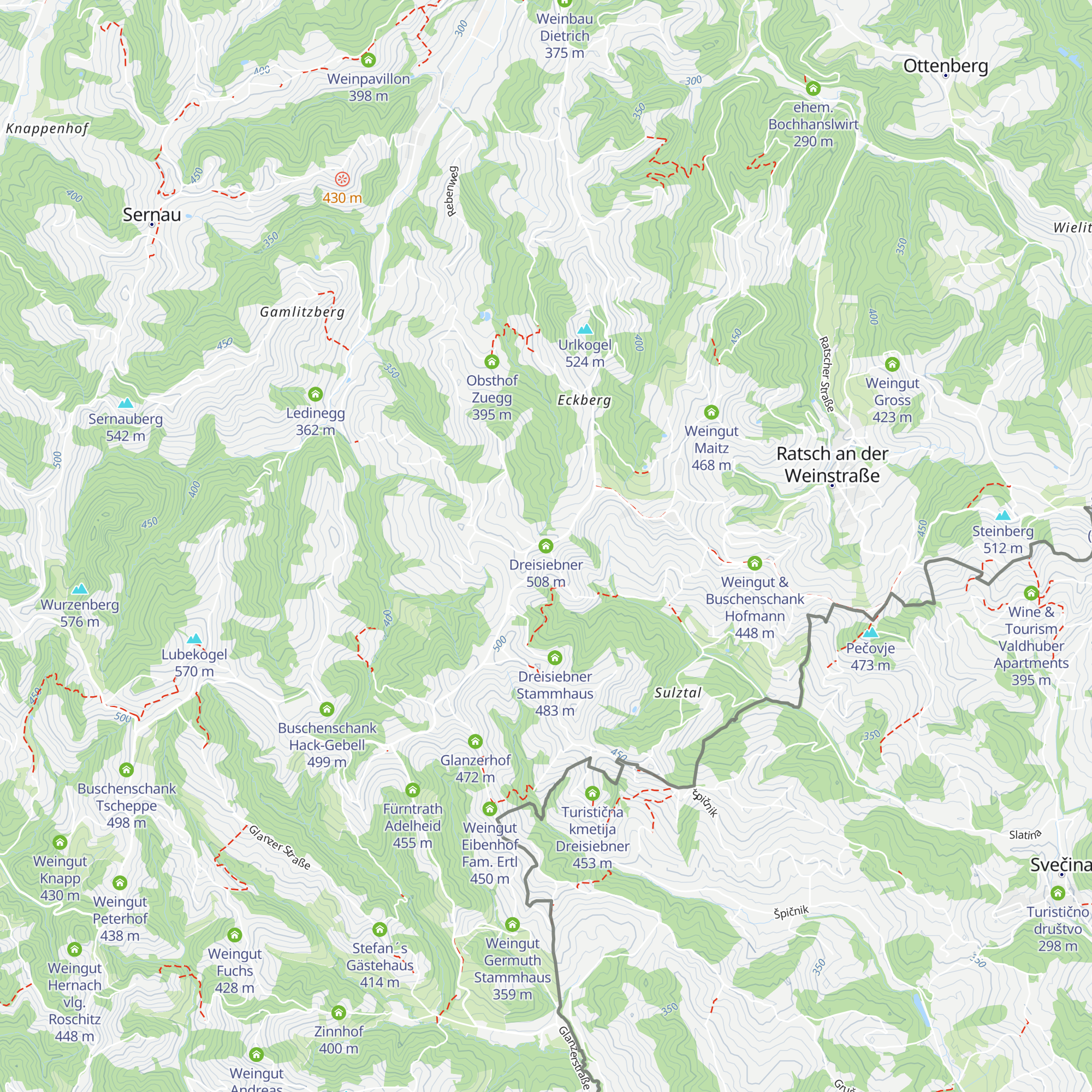 Dreisiebner map
