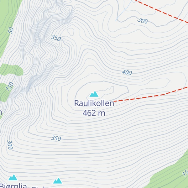 Map of Raulikollen