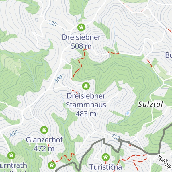 Map of Dreisiebner Stammhaus