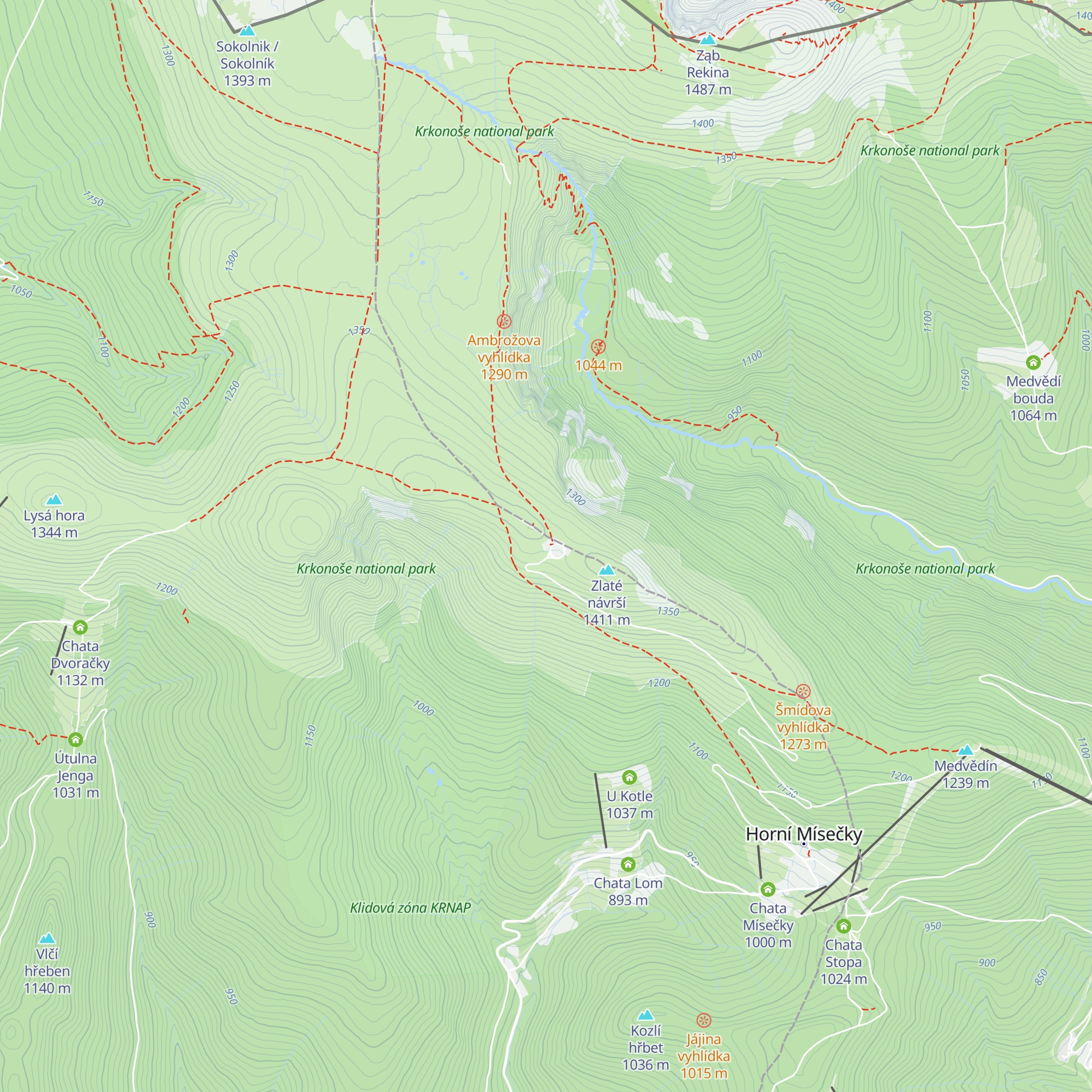 Vrbatova bouda map